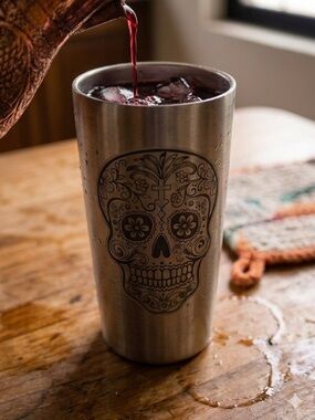 Sugar Skull Ombre Tumbler